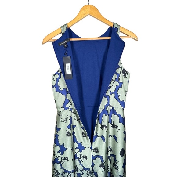 BANANA REPUBLIC Silky Floral Contrast Stitch Maxi Dress - Picture 9 of 14